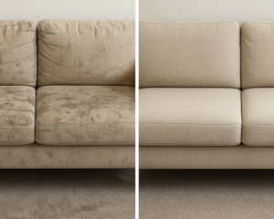 Clean Sofa in cozy living room