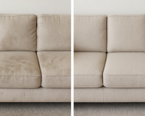 Clean Sofa in cozy living room