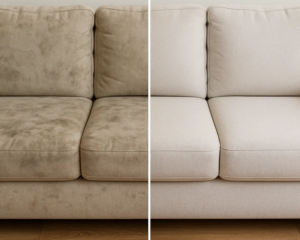Clean Sofa in cozy living room