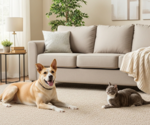 Pet stains on carpet