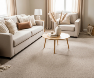 Modern home with clean carpet