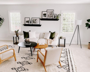 Modern home with clean carpet